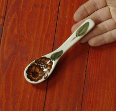 lingura - lingurita din ceramica pictata manual !!! foto