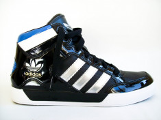 Adidasi Adidas Hard Court Hi negru+albastru inalti de barbati 100% ORIGINALI foto