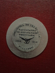 INSTITUTUL DE CAI FERATE - BUCURESTI - FACULTATEA DE EXPLOATARE FEROVIARA 1958 - 1988 foto