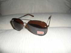 Ochelari Ray Ban cu toc Aviator Lentila Maro UV400 3025 MADE IN ITALY foto