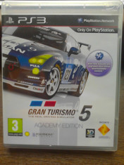 JOC PS3 GRAN TURISMO 5 ACADEMY EDITION ORIGINAL / 3D compatible / STOC REAL / by DARK WADDER foto