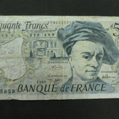 FRANTA - BANCNOTA 50 FRANCI - 1992