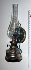 LAMPA VINTAGE CU GAZ NEFOLOSITA - FRUMOASA PIESA DE DECOR foto