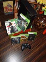 XBOX360 Ultimate Edition 250GB+5 jocuri foto