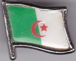 Insigna Steag Drapel , Algeria foto