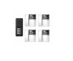 Kit Videointerfon color pentru 4 familii Commax CNM-4F(9913) foto