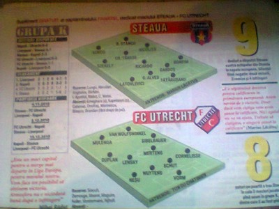 Steaua Bucuresti-FC Utrecht (4 noiembrie 2010) foto