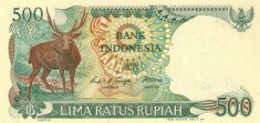 INDONEZIA 500 RUPIAH 1988; P-123 / UNC - NECIRCULATA foto