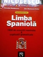 D. Dumitrescu - Vrei sa stii daca stii limba spaniola. 1850 de exercitii rezolv foto