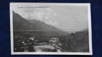 Brezoi - Valcea Vederea Lotrului - indoit pe mijloc - vedere poza circulata foto
