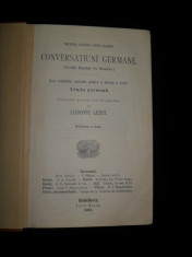 (C3826) CONVERSATIUNI GERMANE, METODA GASPEY - OTTO - SAUER, EDITURA JULIUS , 1906 foto