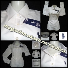 CAMASA ALBA DAMA OFFICE GEN FIRMA RALPH LAUREN BIROU ELEGANTA 100% BUMBAC foto