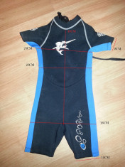 COSTUM NEOPREN PT. COPII PT INALTIME 90-100 VARSTA 1-2 ANI SURF SURFING SCUBA DIVING INOT SCUFUNDARI KITE KITEBOARDING SKI JET CAIAC 07 foto