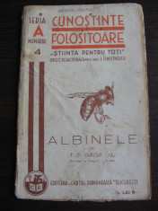 ALBINELE = T.A.BADARAU // 1938 // ILUSTRATA // APICULTURA foto