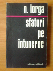 u1 Nicolae Iorga - Sfaturi pe intunerec foto