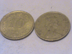 10 cents Hong Kong 1982 foto