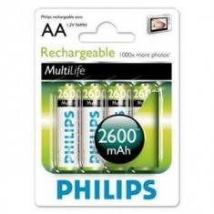 Baterii Multilife reincarcabile R6/AA Philips 959520(9445) foto