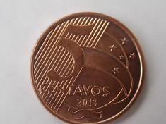 5 centavos 2013 BRAZILIA UNC foto