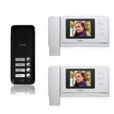 Kit Videointerfon color pentru 2 familii Commax CNM-2F(9911) foto