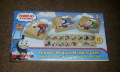 Thomas and friends joc Wooden Memory Game - contine 32 de piese din lemn - NOU foto