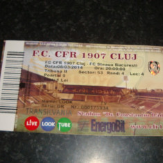 Bilet meci fotbal - CFR Cluj - Steaua - 08. 03. 2014