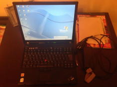 Laptop IBM Lenovo T60 CoreDuo 1.83GHz/1GB/60GB/wireless foto