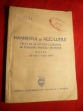 CGM - Manifestul si Rezolutiile alI-lea Congres Fed.Sindicala Mondiala Milano 1949