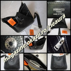 GEANTA UNISEX SUPRADIMENSIONATA UMAR HERMES PARIS PIELE ECOLOGICA foto