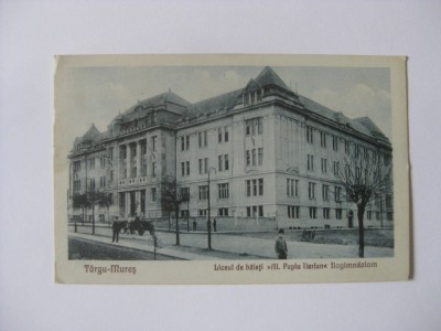 C.P. TARGU-MURES NECIRCULATA,LICEUL DE BAIETI PAPIU ILARIAN DIN 1928 foto