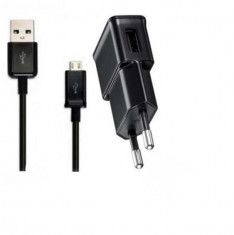 Adaptor Priza + Cablu Date Compatibil Samsung S4 S3 Note. MicroUSB. Incarcator priza Samsung MicroUSB. Tablete. foto