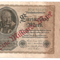 GERMANIA 1 MILIARD SUPRATIPAR PESTE 100 MARCI MARK 1923 VF