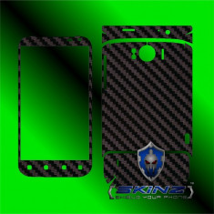 HTC G21 SENSATION XL X315e - Folie Carbon SKINZ kit full body,Protectie totala telefon profesionala,ecran,spate,carcasa,husa tip skin foto