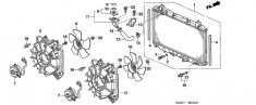 Elice ventilator racire Honda Civic motor 1,4 benzina (poz.5 si 16) foto