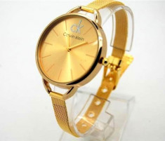 Ceas dama Calvin Klein Gold-LIVRARE GRATUITA_CUTIE INCLUSA-GARANTIE DE LIVRARE foto