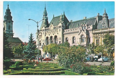 #carte postala(ilustrata) -ORADEA-Biblioteca centrala foto