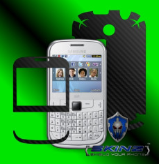 SAMSUNG CHAT 335 S3350 - Folie Carbon SKINZ kit full body,Protectie totala telefon profesionala,ecran,spate,carcasa,husa tip skin foto