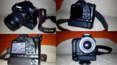 Vand body Canon EOS 500D, 15.1MP + 2 acumulatori foto