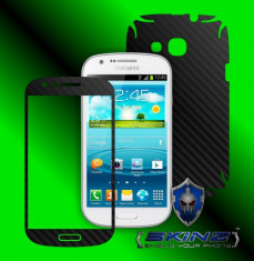 SAMSUNG GALAXY EXPRESS i8730 - Folie Carbon SKINZ kit full body,Protectie totala telefon profesionala,ecran,spate,carcasa,husa tip skin foto