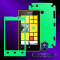 NOKIA LUMIA 520 - Folie Fosforescenta GLOW SKINZ kit full body,Protectie totala telefon profesionala,ecran,spate,carcasa,husa tip skin