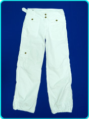 - CA NOI - Pantaloni de vara, albi, bumbac, foarte frumosi, marca H&amp;amp;amp;M _ fete | 11 - 12 ani | 152 cm _ - rezervat foto