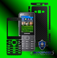 SAMSUNG S6510 - Folie Carbon SKINZ kit full body,Protectie totala telefon profesionala,ecran,spate,carcasa,husa tip skin foto