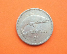 IRLANDA 1 FLORIN / 2 SHILLINGI 1964 foto