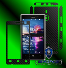 NOKIA LUMIA 925 - Folie Carbon SKINZ kit full body,Protectie totala telefon profesionala,ecran,spate,carcasa,husa tip skin foto