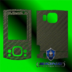 NOKIA 6700 SLIDE - Folie Carbon SKINZ kit full body,Protectie totala telefon profesionala,ecran,spate,carcasa,husa tip skin foto