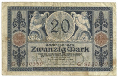 GERMANIA 20 MARK MARCI 4 Noiembrie 1915 [3] foto