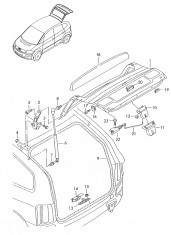 Cheder portbagaj Audi A2 (poz.9) foto