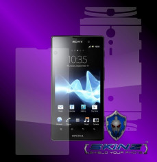 SONY XPERIA ION LT28h - Folie SKINZ Protectie Full Body Ultra Clear HD,Invisible shield,profesionala,husa tip skin,carcasa,ecran,display foto