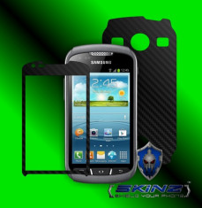 SAMSUNG GALAXY XCOVER 2 S7710 - Folie Carbon SKINZ kit full body,Protectie totala telefon profesionala,ecran,spate,carcasa,husa tip skin foto