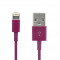 Cablu 8 Pin Lightning USB Apple iPhone 5 iPad 4 iPad Mini iPod Touch 5 5S IOS 7 Purple