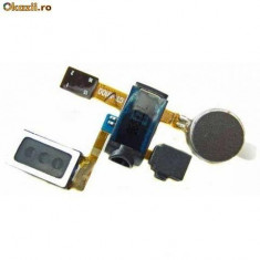 Banda flex flat cable folie foita difuzor casca speaker conector audio microfon si motor vibrator Samsung i9100 Galaxy S II Originala NOUA Sigilata foto